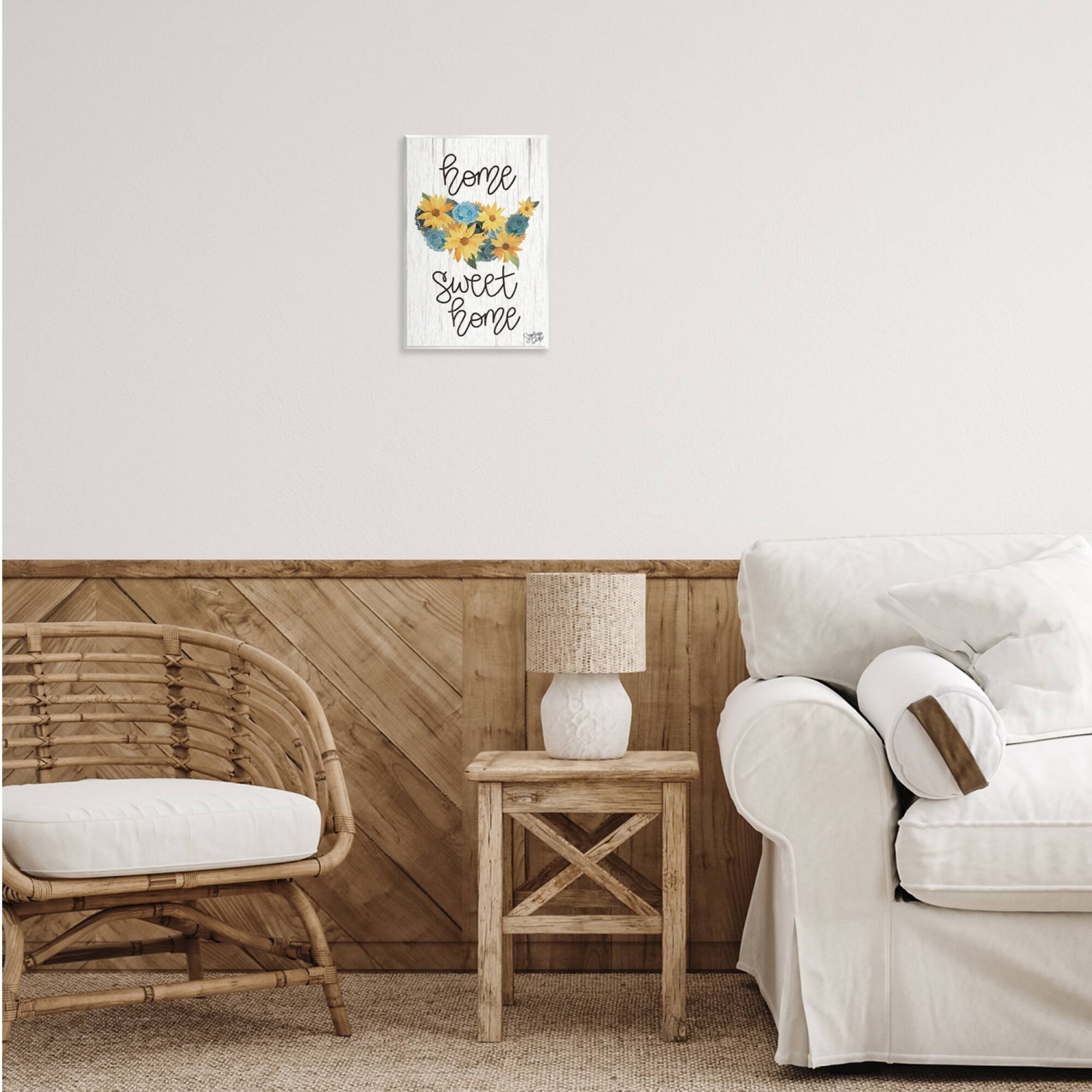 Stupell Industries Floral Americana Phrase Wall Plaque Art